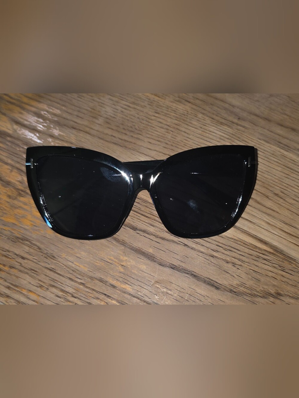 Iconic Black Cat-Eye Sunglasses NWT
